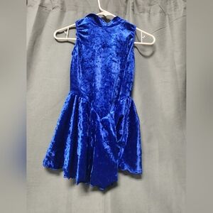 Girl's Blue Figure Skating Dress, Size Child's Large